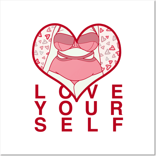 love yourself Wall Art by ohnoballoons